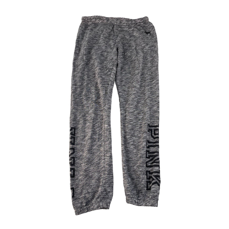 Women's Victoria's Secret PINK Grey Marl Logo Jogger Sweatpants Size S