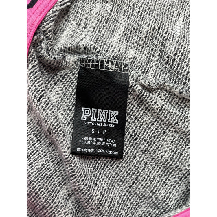 Women's Victoria's Secret PINK Grey Marl Logo Jogger Sweatpants Size S