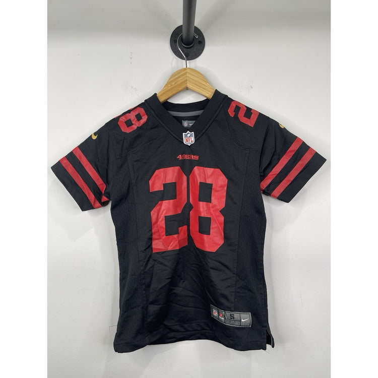 YOUTH SAN FRANCISCO 49ERS NFL SHIRT JERSEY NIKE CARLOS HYDE SZ SMALL