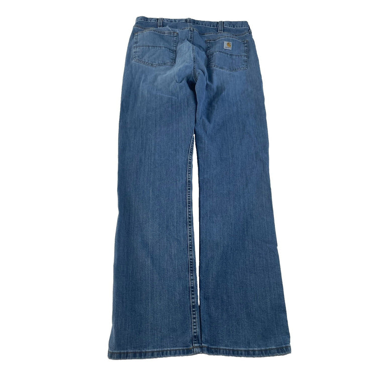 Mens Carhartt Blue Relaxed Fit Denim Jeans Size 36X34