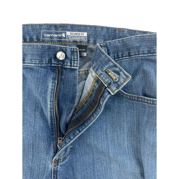 Mens Carhartt Blue Relaxed Fit Denim Jeans Size 36X34