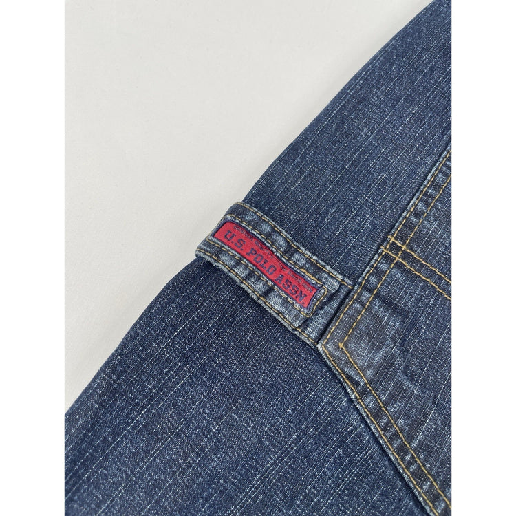 Men’s U.S Polo Assn. Cargo Dark Blue Wash Denim Shorts 34x13