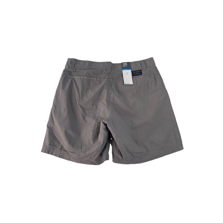 Mens Columbia Sportswear NWT Gray Regular Fit Hiking Outdoor Shorts SIZE 36