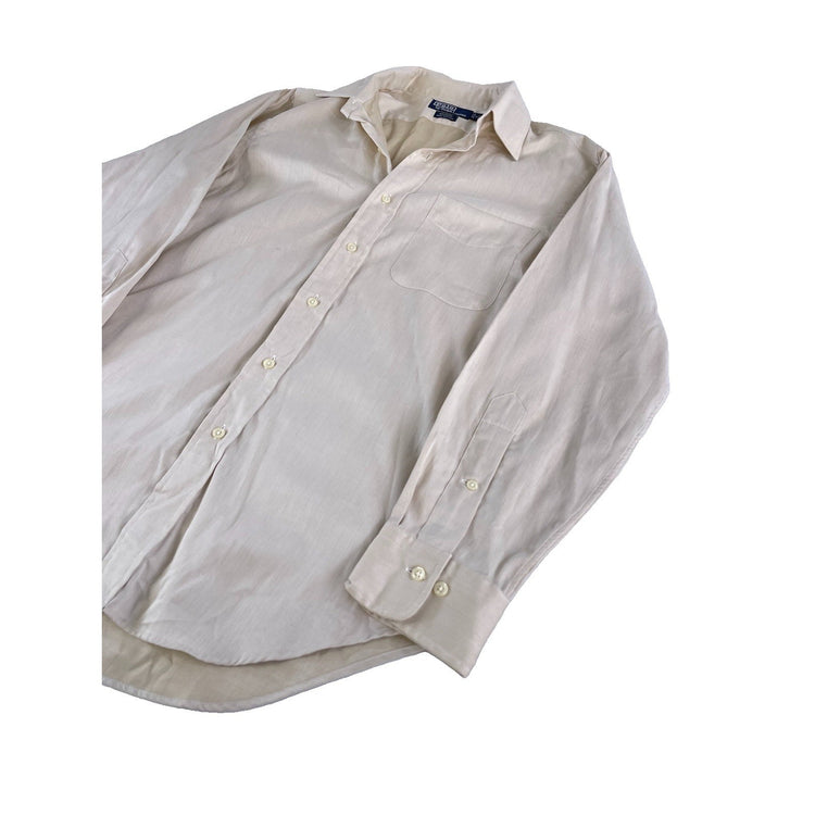 Mens Polo Ralph Lauren ‘Andrew’ Tan Dress Shirt Size 15