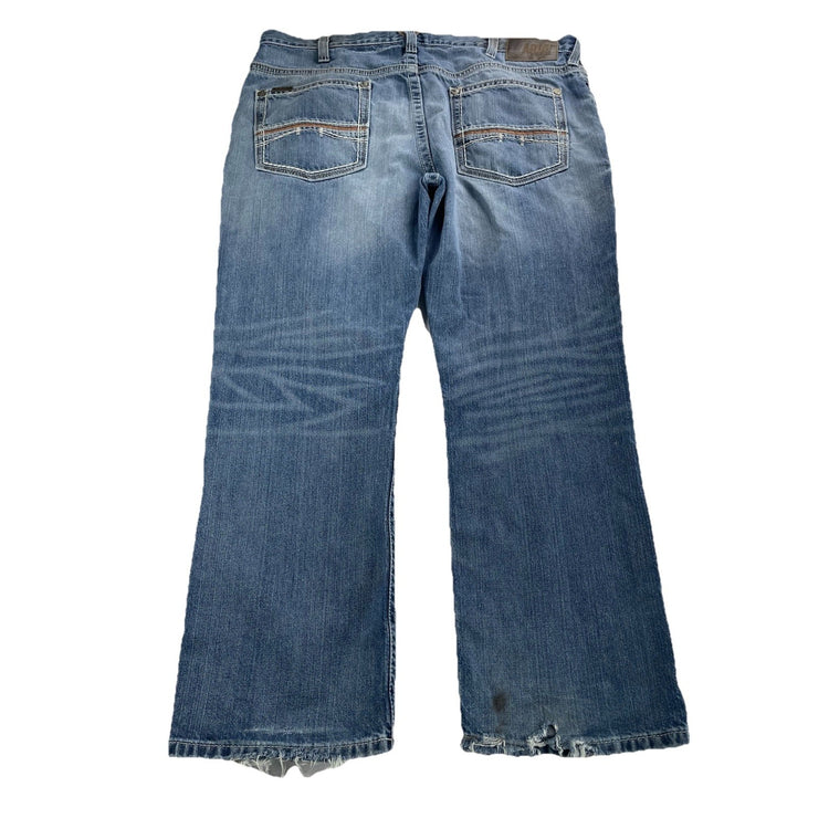 Men’s Ariat M4 Relaxed Boot Cut Blue Jeans Size 38 X 30