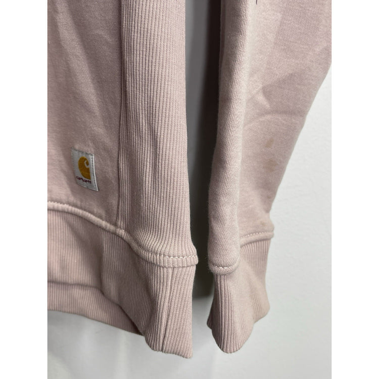 Carhartt Sweatshirt Womans M 8-10 Pink Relaxed Fit Crewneck TS4410-W