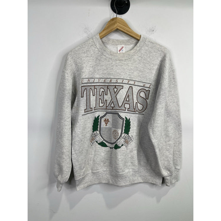 Men’s Vintage Gray Jerzees Sweatshirt Univesity Of Texas Sz L