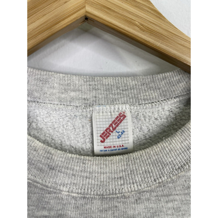 Men’s Vintage Gray Jerzees Sweatshirt Univesity Of Texas Sz L
