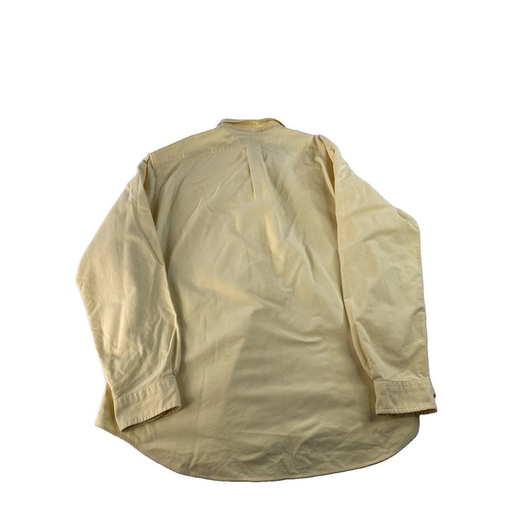 Mens Polo Ralph Lauren Yellow Classic Fit Button Down Shirt Size XL