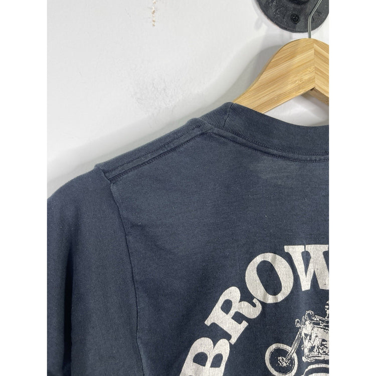 Men’s Vintage 80s “Wild & Free” 3D Emblem Harley-Davidson T Shirt Sz Small