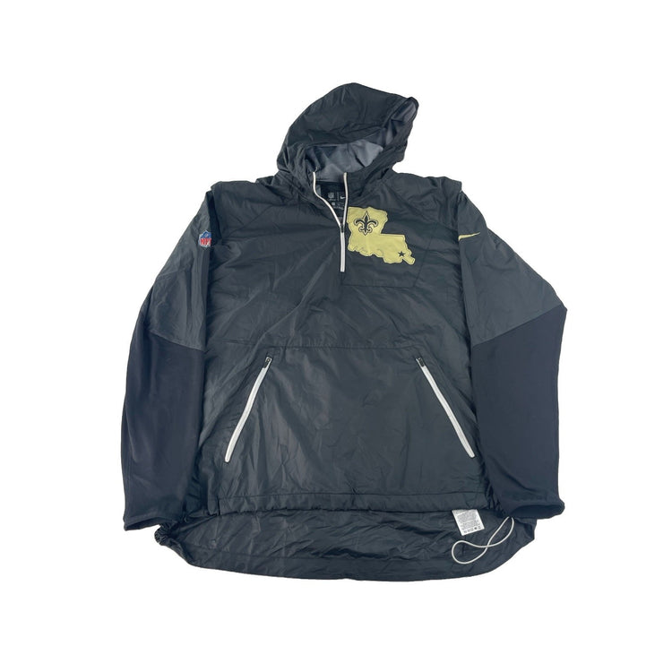 Mens Nike NFL New Orleans Saints Louisiana Fleur De Lis Hooded Jacket SIZE XXL