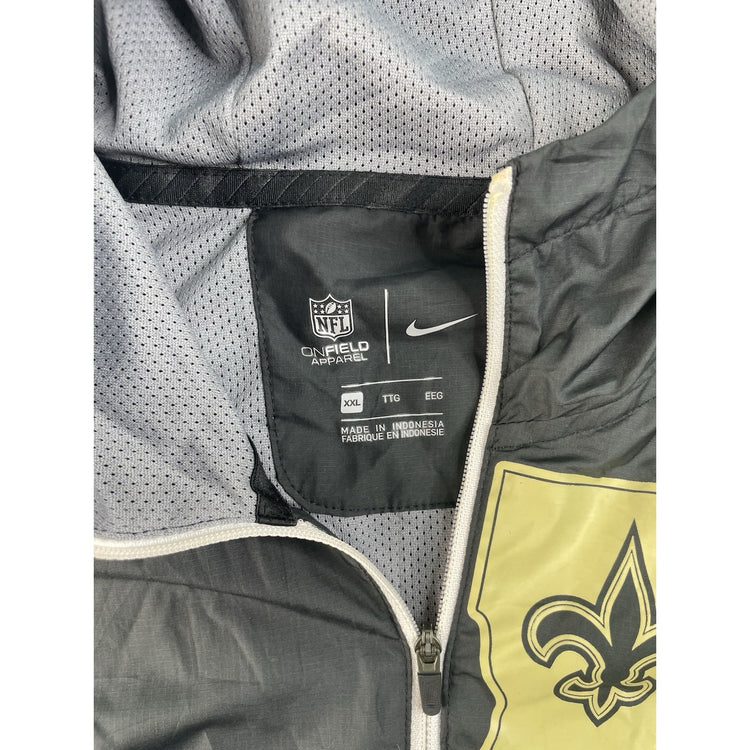 Mens Nike NFL New Orleans Saints Louisiana Fleur De Lis Hooded Jacket SIZE XXL