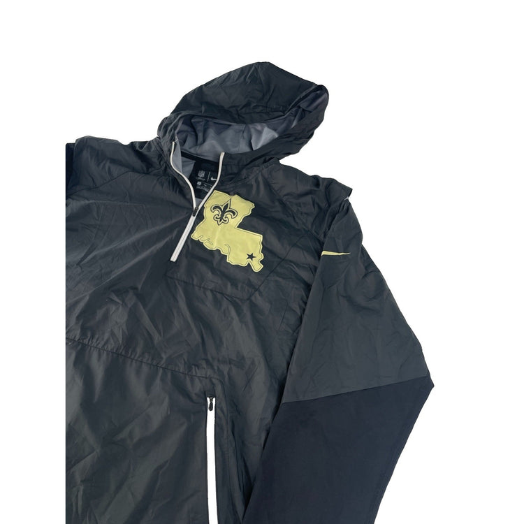Mens Nike NFL New Orleans Saints Louisiana Fleur De Lis Hooded Jacket SIZE XXL