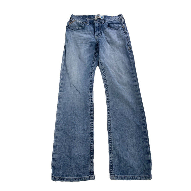 Mens Ariat M2 Relaxed Bootcut Lightwash Blue Jean Size 29x32