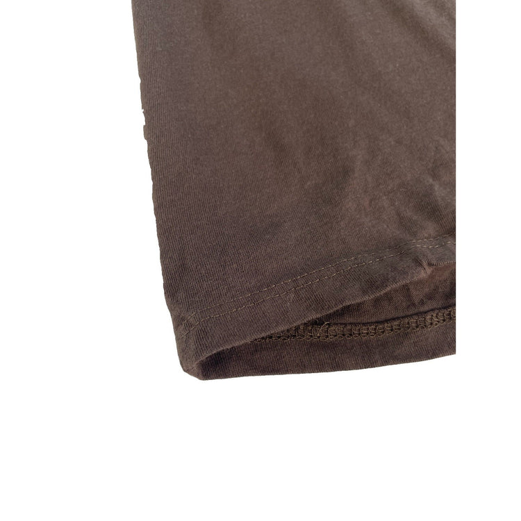 Youth Boys Calvin Klein Jeans Brown T-Shirt Logo Print Size L
