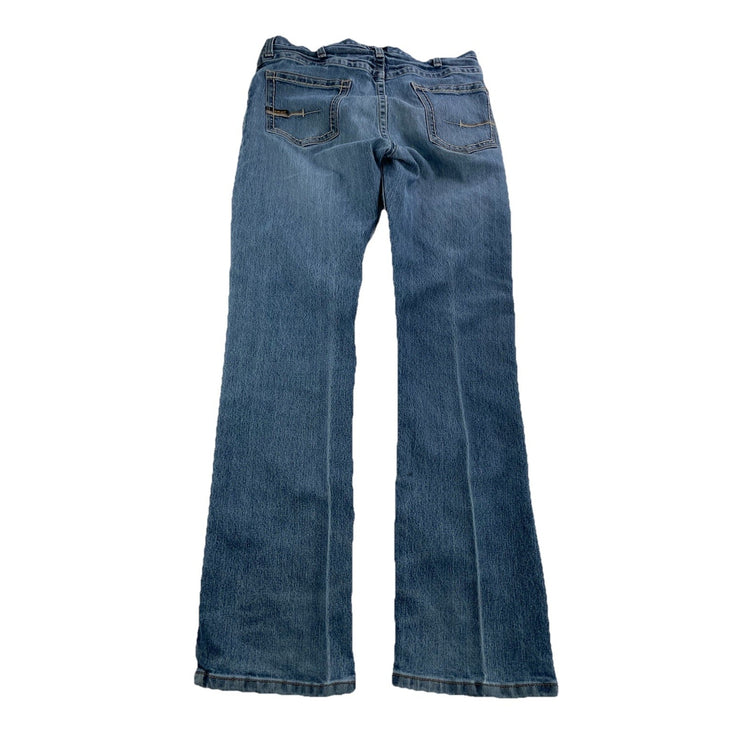 Mens Ariat REBAR Straight Leg Light Wash Blue Jeans Size 36x36