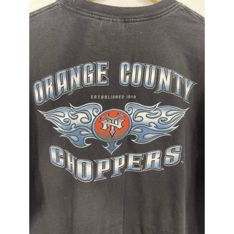 Men’s VTG Orange County Choppers NY Double Sided T-Shirt AAA Heavy Cotton Sz 2XL
