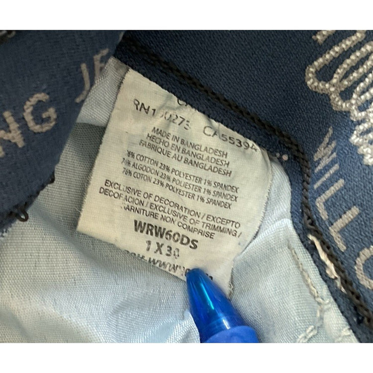 Women’s Ultimate Riding Wrangler Willow Regular Bootcut Blue Jeans Size 1x31
