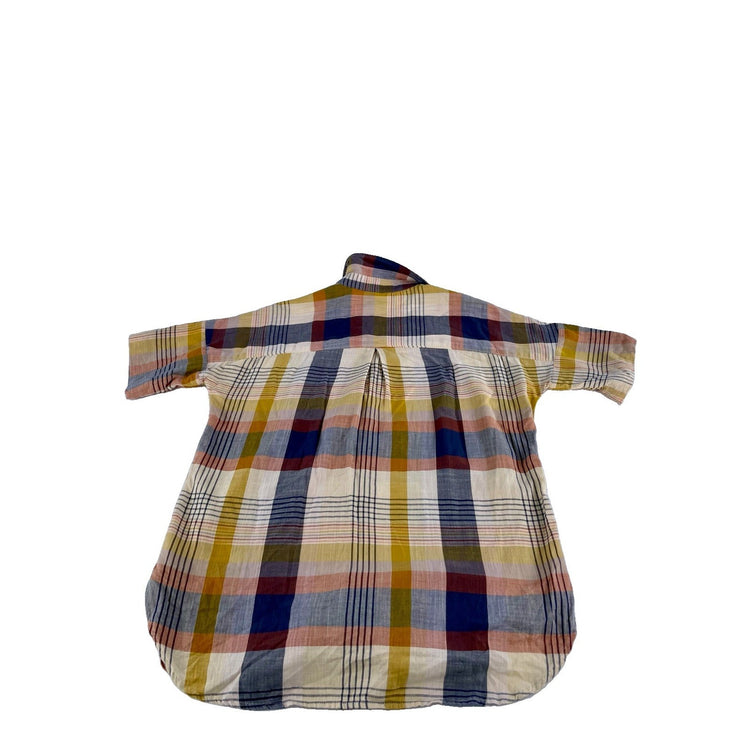 Mens Carhartt Button Up Plaid Short Sleeve Loose Fit Shirt Size S