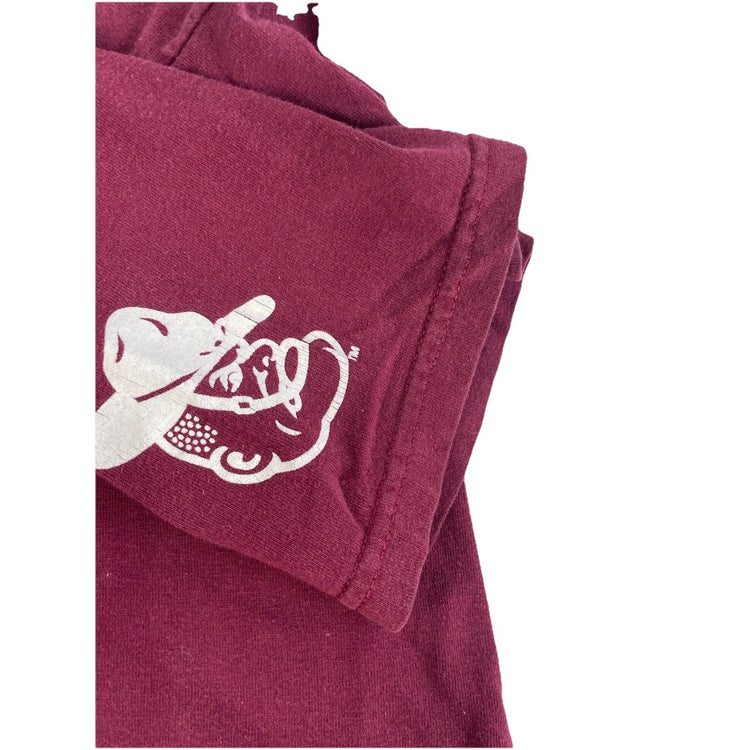 Mens Harley Davidson Burgundy Basic Texas A&M Graphic Tee Size M
