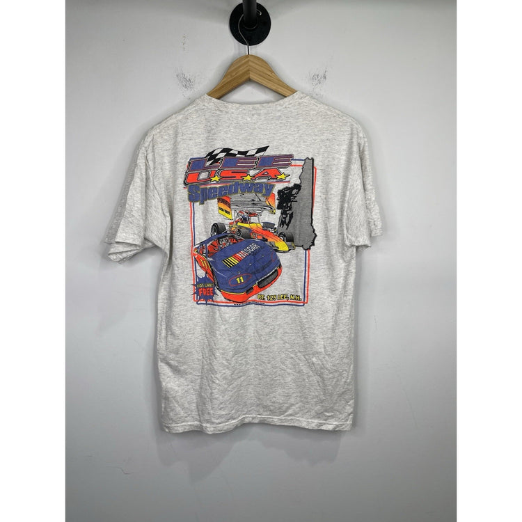 Men’s Vintage Lee U.S.A Speedway Graphic Double Sided T Shirt Sz M