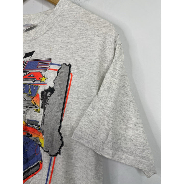 Men’s Vintage Lee U.S.A Speedway Graphic Double Sided T Shirt Sz M