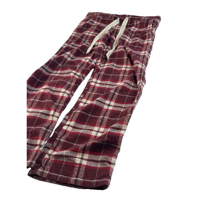 Mens Abercrombie & Fitch Red Plaid Flannel Lounge Pants Size S