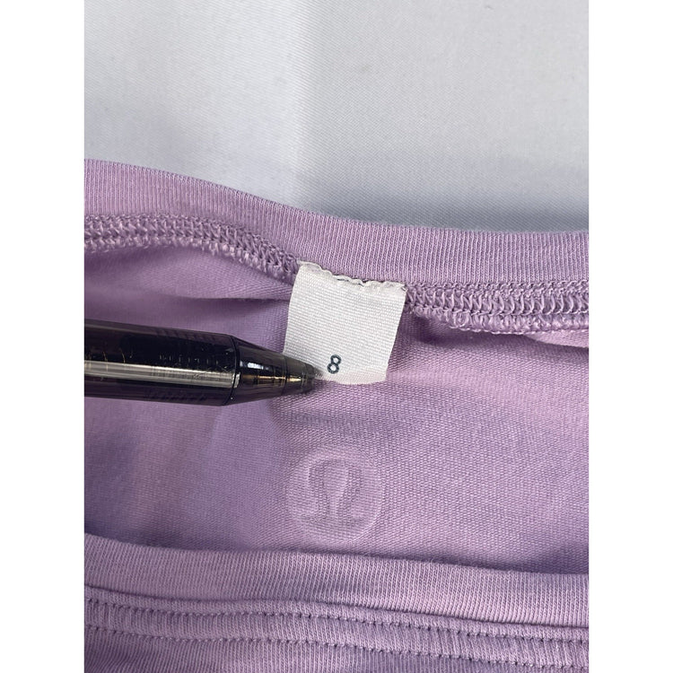 Womens Lululemon Lavender Purple Longsleeve Shirt Size 8
