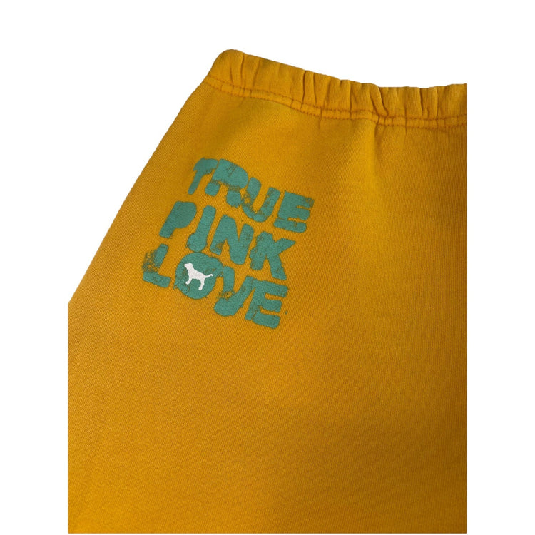 Women’s Victoria Secret Yellow PINK Joggers Size S