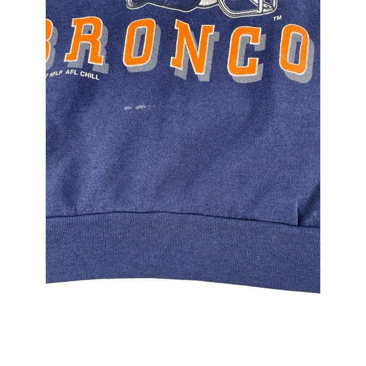 Mens Vintage Denver Broncos Crewneck Sweatshirt Size XL