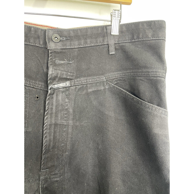 Men’s Le Jean De Marithe Francois Girbaud Jeans 36x33 Vintage Baggy Black Pants