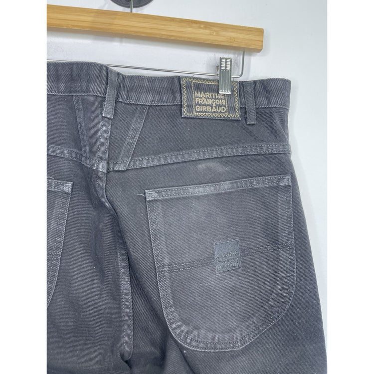 Men’s Le Jean De Marithe Francois Girbaud Jeans 36x33 Vintage Baggy Black Pants