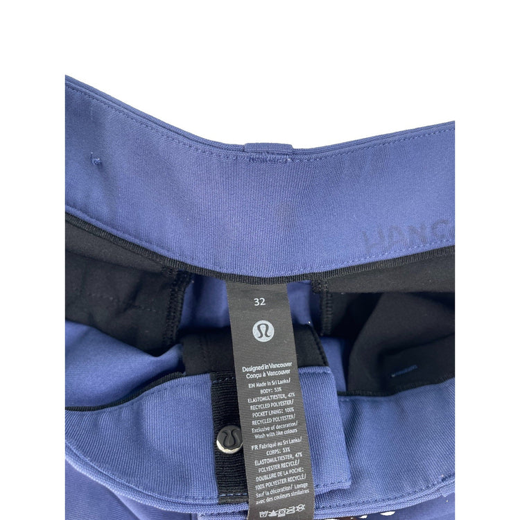 Mens Lululemon Slate Blue Purple Tech Commission ABC Golf Chino Pants SIZE 32
