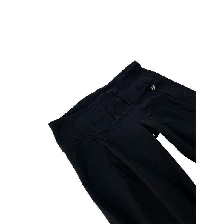 Women's Lululemon Athletica Black Wide-Leg Athletic Pants Size 8