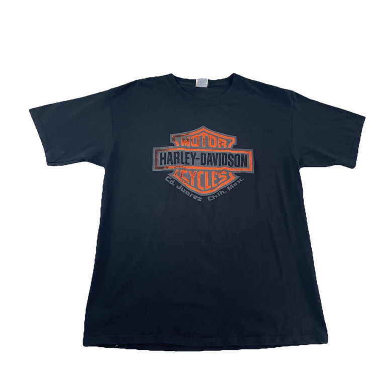 Mens Harley Davidson Cd. Juarez Chih. Mex. Black T Shirt Size Large