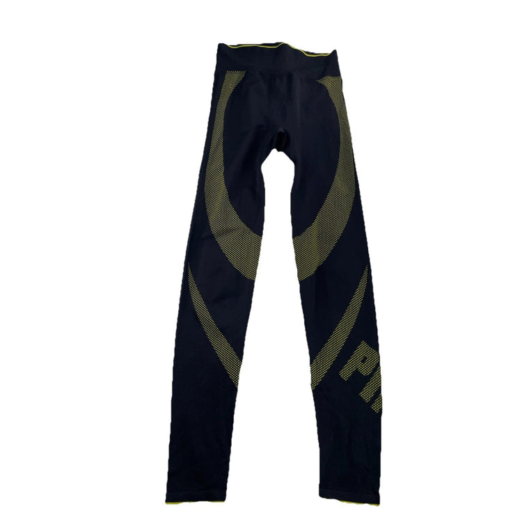 Womens Victoria Secret Black&NeonYellow, Athletic Leggings Size S/P
