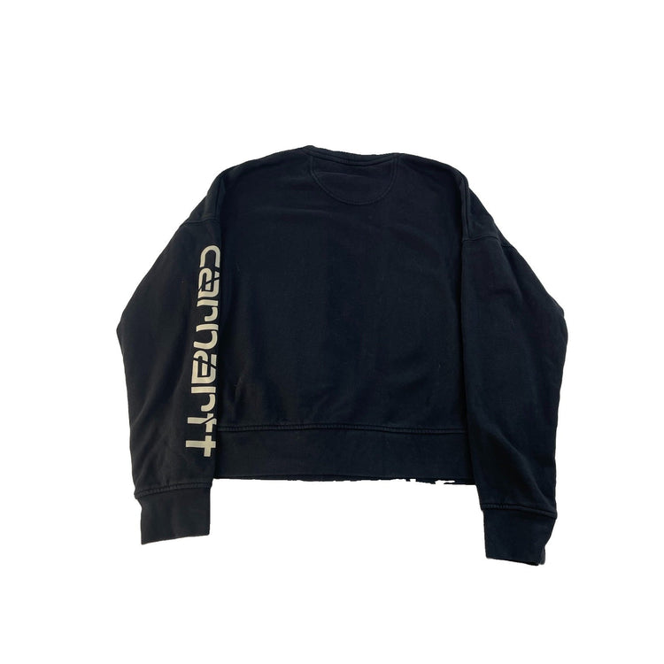 Women's Carhartt Tencel Fiber Series Loose Fit Black Crewneck Sweatshirt Size S