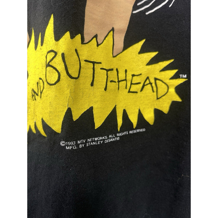 Vintage 1993 Beavis and Butthead MTV Single Stitch T-Shirt Size Large