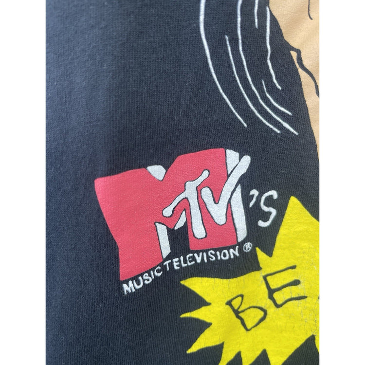 Vintage 1993 Beavis and Butthead MTV Single Stitch T-Shirt Size Large