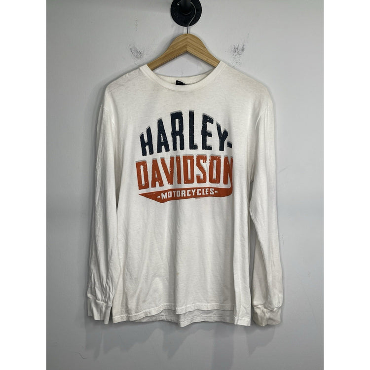 Men’s 2019 HD Harley Davidson Long Sleeve Graphic White Sz M