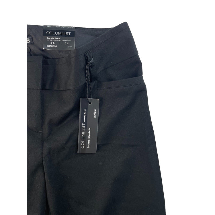 Women's EXPRESS Columnist Barely Boot Pants Black Size 0R