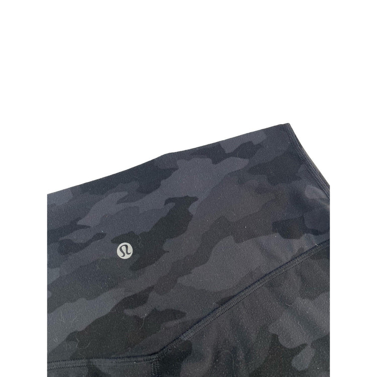 Womens Lululemon Dark Camouflage High Rise Full Length Yoga Leggings SIZE 10