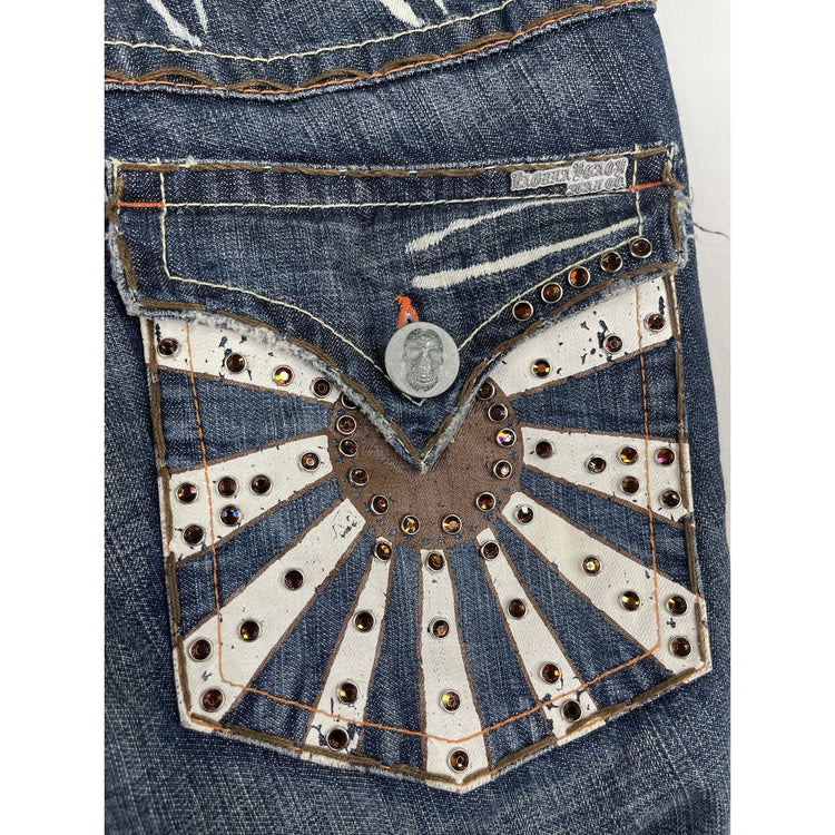 Laguna Beach Jeans Men's Corona del mar Denim red crystal sunset Size 32