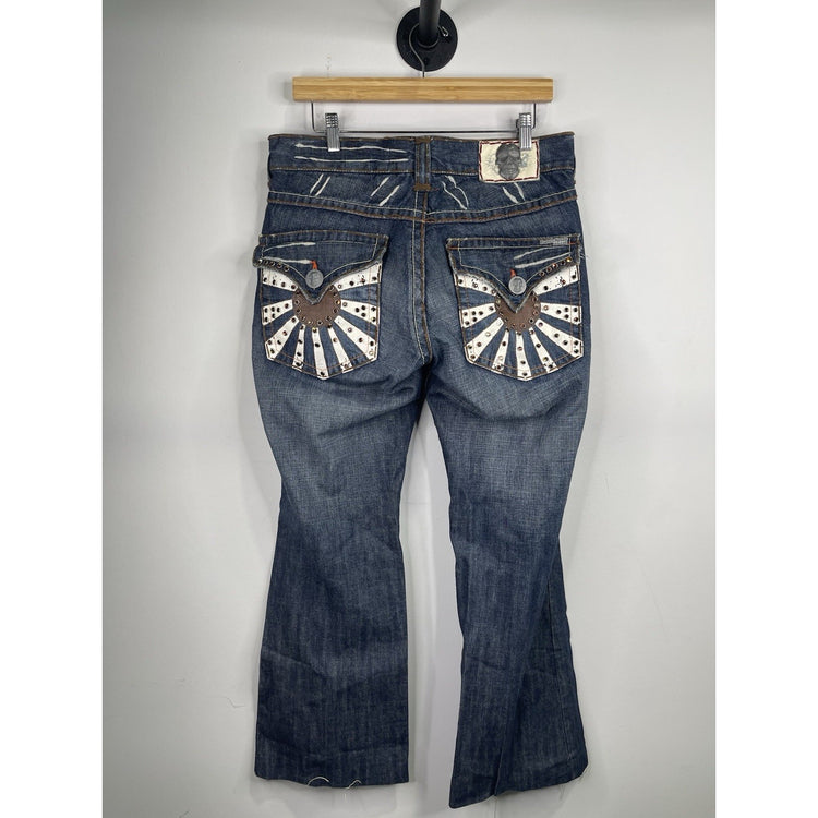 Laguna Beach Jeans Men's Corona del mar Denim red crystal sunset Size 32