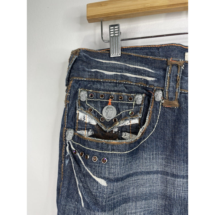 Laguna Beach Jeans Men's Corona del mar Denim red crystal sunset Size 32