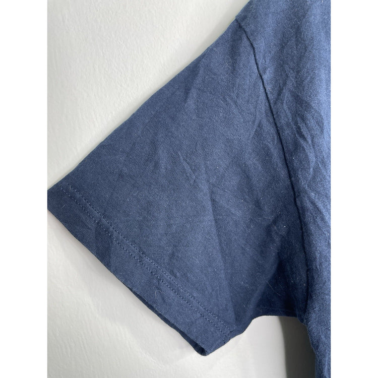 Men’s Vintage Big Dogs Navy Blue ‘Fishing At The Crack Of Dawn’ T Shirt Sz L