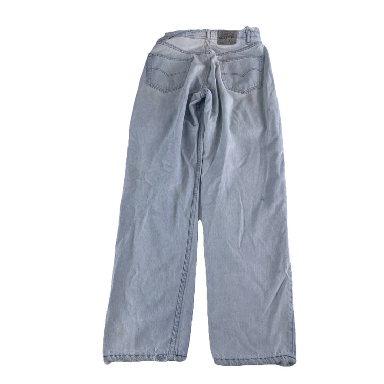 Mens Vintage Levis SilverTab Baggy Fit Light Wash Jeans Size 32x32