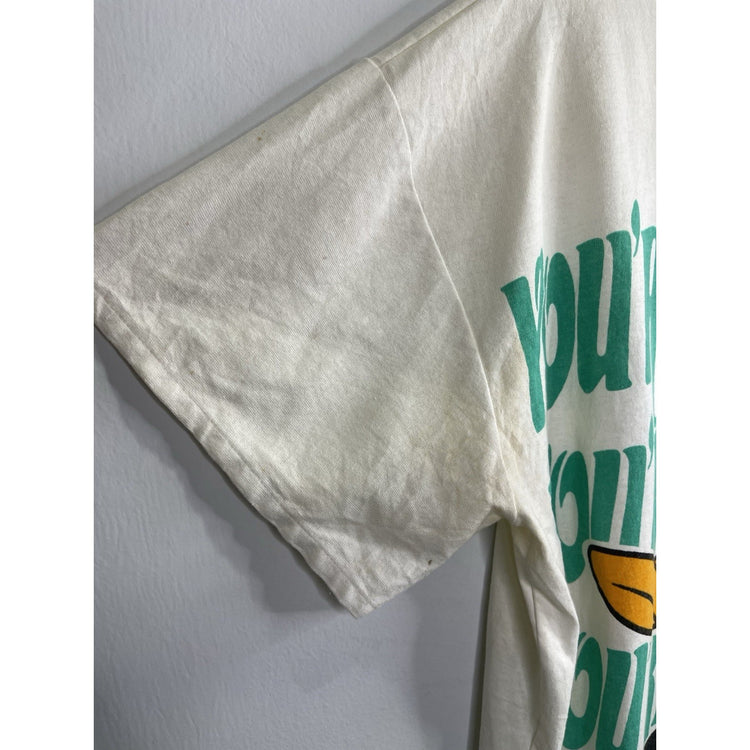 Adult Vintage Daffy Duck Shirt OS Sleep Warner Bros Cartoon Despicable Sz XL