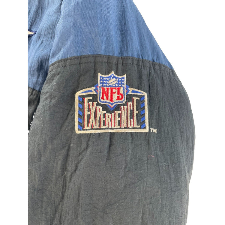 Mens Vintage Dallas Cowboys Pro Player Puffer Jacket Size XL Flawed