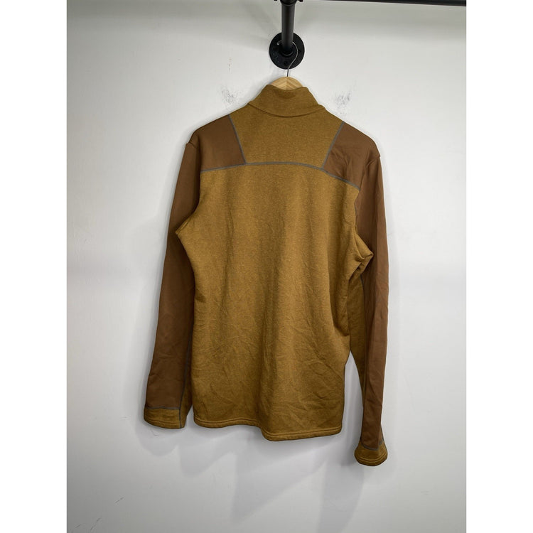 Adult Patagonia Sweater Half-Zip Synthetic Orange Pullover Jacket Sz L